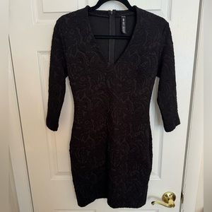 Design Lab (Grey Lab) Dress. Black Patterned. Size Medium.
